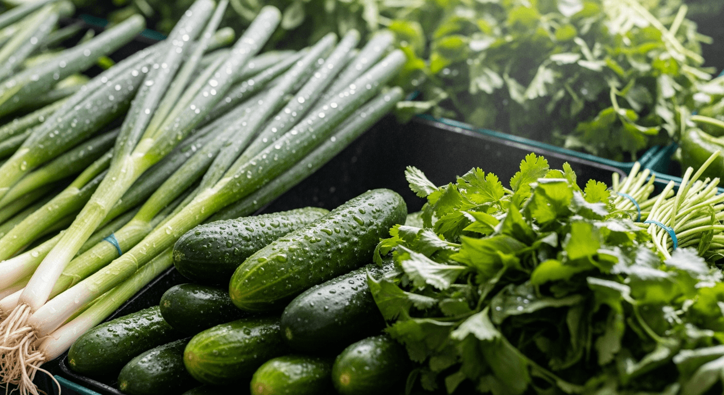 Fresh produce at a market — food safety alert for parents from Hummingbird Pediatrics in Robbinsville NJ